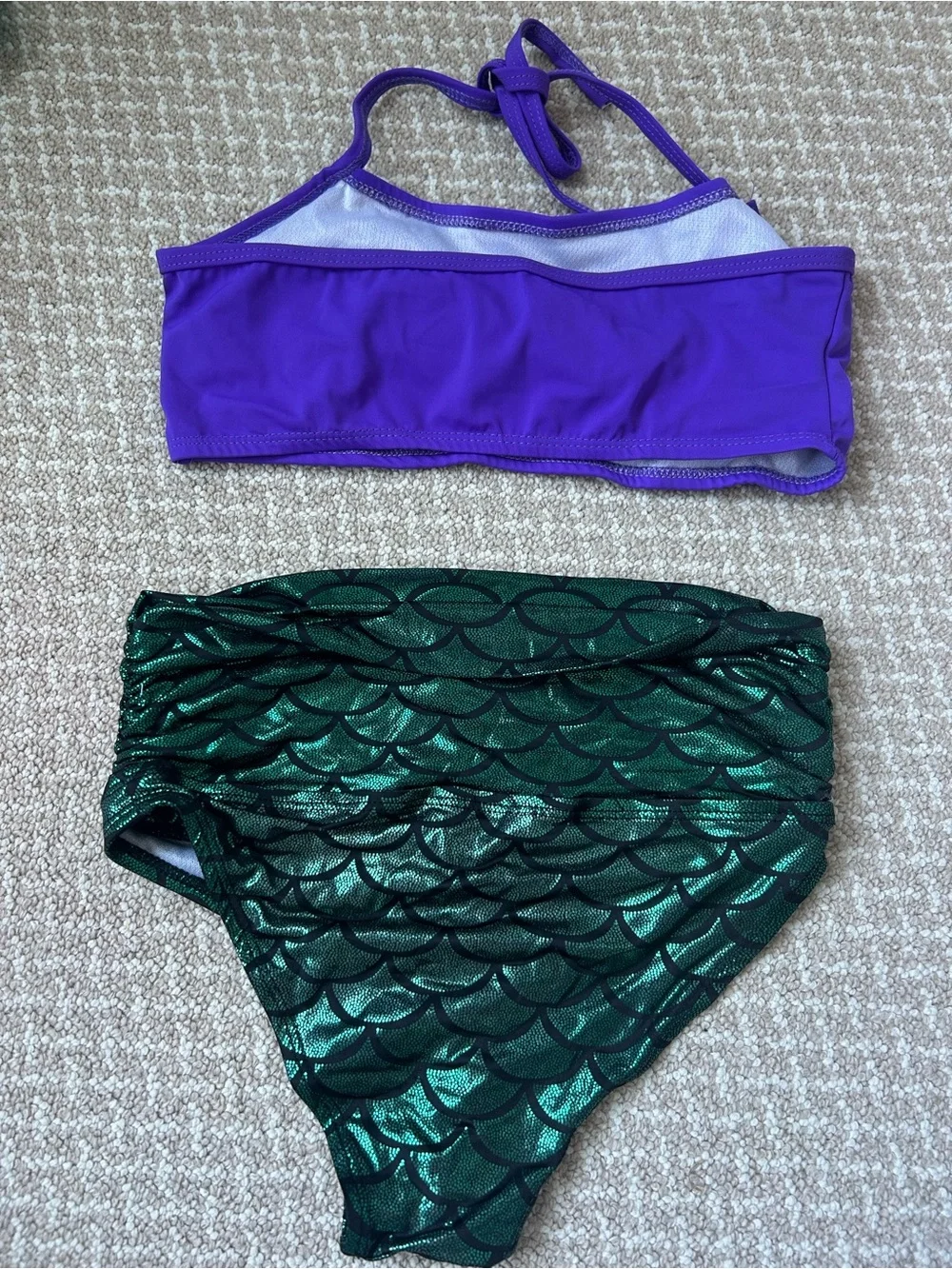 Mermaid inspired Girls Bikini Swim Suit